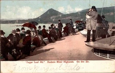 Sugar Loaf Mountain Hudson River Highlands New York Posted 1906 Antique 