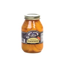 Amish Wedding Ready to Eat Peaches, USA Made 32 oz Glass Jar, No Preservatives