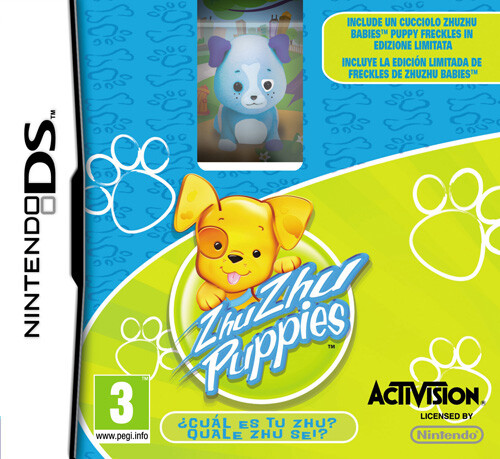 Zhu Zhu Puppies + Zhu ZHU Babies Puppy Figure Bundle Nintendo DS