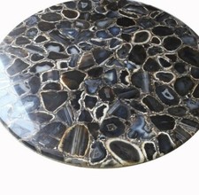 36 " Agate Centre Table Top Demi Précieux Pierres Art Maison Pièce Décor