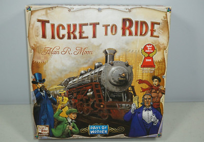 Ticket To Ride by Alan R. Moon Train Adventure Board Game Complete Excellent