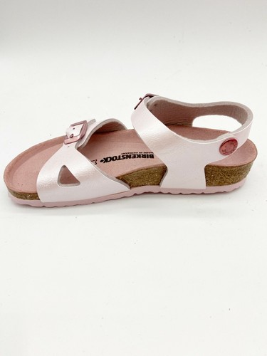 Birkenstock Rio Kids Graceful Rosa Pink Sandals Narrow Fit - Picture 4 of 6
