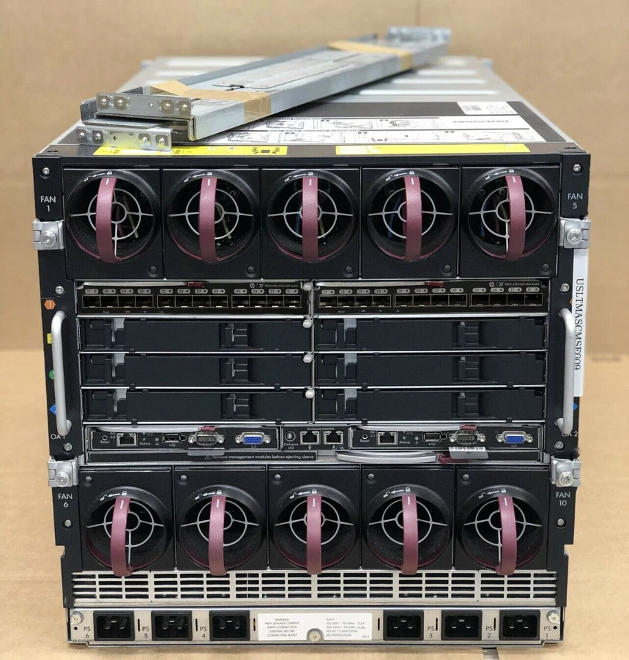 HPE C7000 16x BL460c Gen10 640-Core 4TB RAM 16GB Fibre Channel Blade Solution - Image 2 of 3