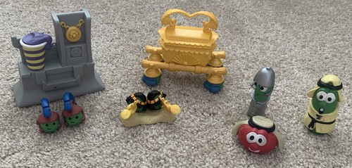 BIG IDEA VEGGIETALES VEGGIE JOSH AND THE BIG WALL ÄGYPTISCHES SPIELSET 100 % KOMPLETT