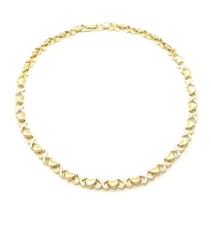 XO LOVE HUGS AND KISSES GOLD PLATED CHAIN WOMENS NECKLACE GIFT BIRTHDAY HEART