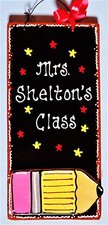 Personalize TEACHER Class SIGN Classroom Name Wall Door Hanger School Plaque