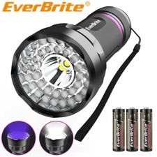 EverBrite LED Flashlight White  UV Light 395nm Black Light 300 Lumen Flashlight