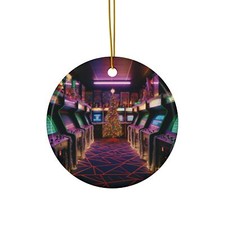 Retro Arcade Ceramic Ornament