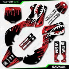 Red Camo Savage Racing Graphics Kit fits Kawasaki 00-24 Kx65 Kx 65 Decal