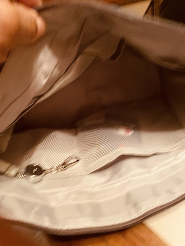 Large Purse Organizer with Zipper (14x 8 ) Gray. 🩶 - Picture 4 of 4