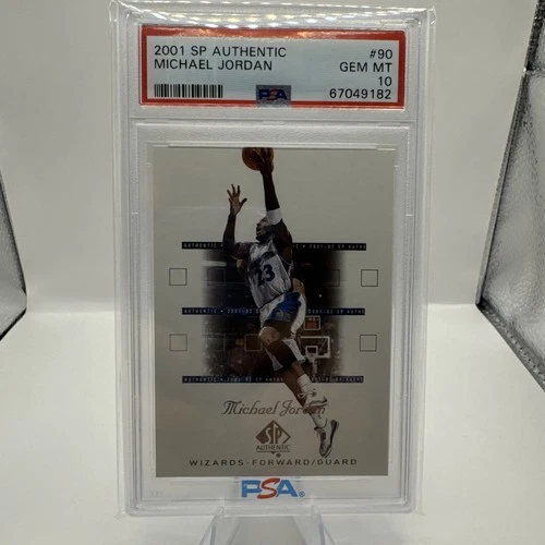 2001 Upper Deck SP Authentic Michael Jordan PSA 10 GEM MINT Basketball Card #90