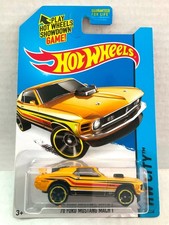 Hot Wheels 70 FORD MUSTANG MACH 1 - 2014 HW City Mustang 50th #97 Yellow