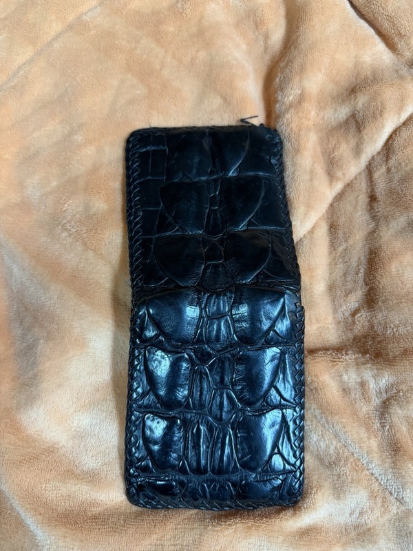 Extra Large Alligator Scale Wallet Biker