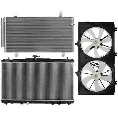 Electric Radiator Condenser Cooling Fan Kit For 2013-2018 Toyota Avalon 3.5L
