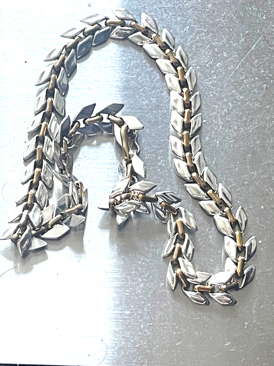 VINTAGE TAXCO MEXICO .925 STERLING SILVER SHINEY LINK NECKLACE, 65 GRAMS !