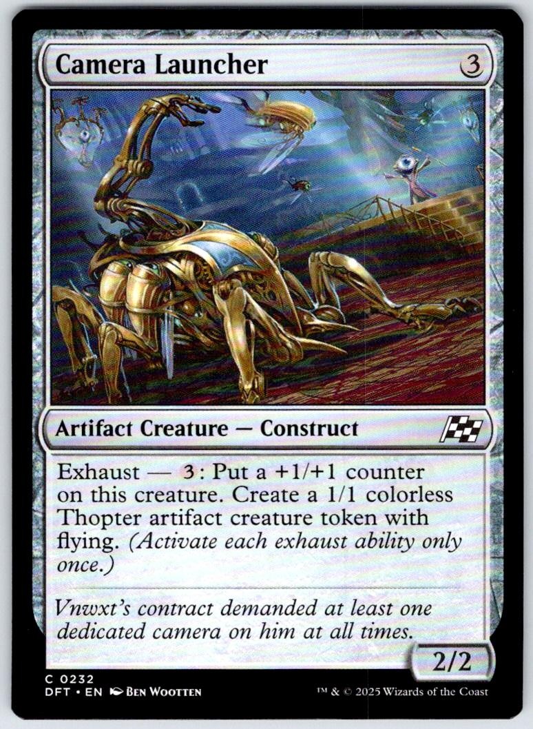 Camera Launcher 232 Common Aetherdrift Magic: The Gathering Near Mint