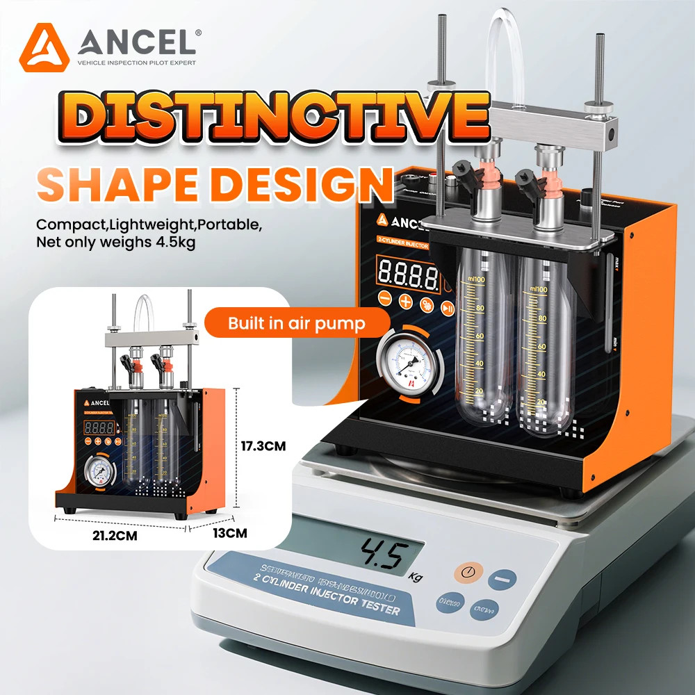 ANCEL JC200 JC400 JC600 Fuel Injector Tester Cleaner Ultrasonic Cleaning Machine