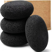Natural Foot Pumice Stone for Feet, 4-Pack Lava Pedicure Tools Hard Skin Callus