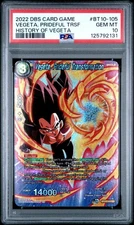 2022 #BT10-105 VEGETA, PRIDEFUL TRANSFORMATION PSA 10