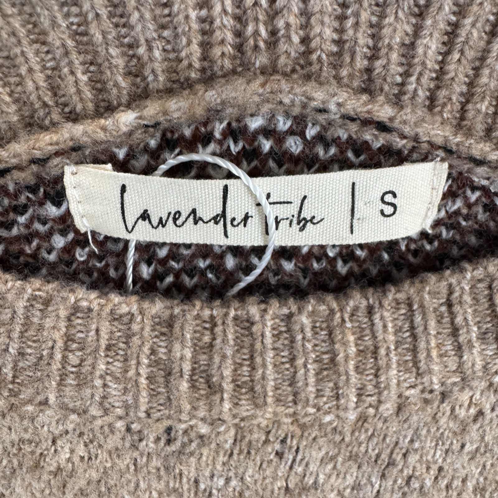 Wester Aztec Print Pullover Sweater Lavender Trib… - image 3