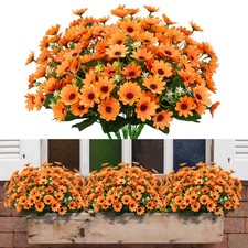 8 Bundles Sunflowers Artificial Flowers No Fade Fall Plants Fake Mums Flowers...