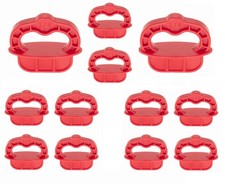Plutreas Deck Board Jig, 12 Pcs Spacer 1/4" Red Jig Rings