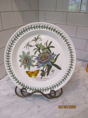 Portmeirion BLUE PASSION FLOWER Dinner Plate 10.5 Inches England Botanic Garden