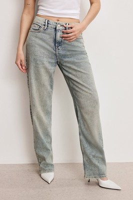 Good American Good 90s Relaxed Mid Rise Relaxed Fit Dropped Crotch Size 10 $159