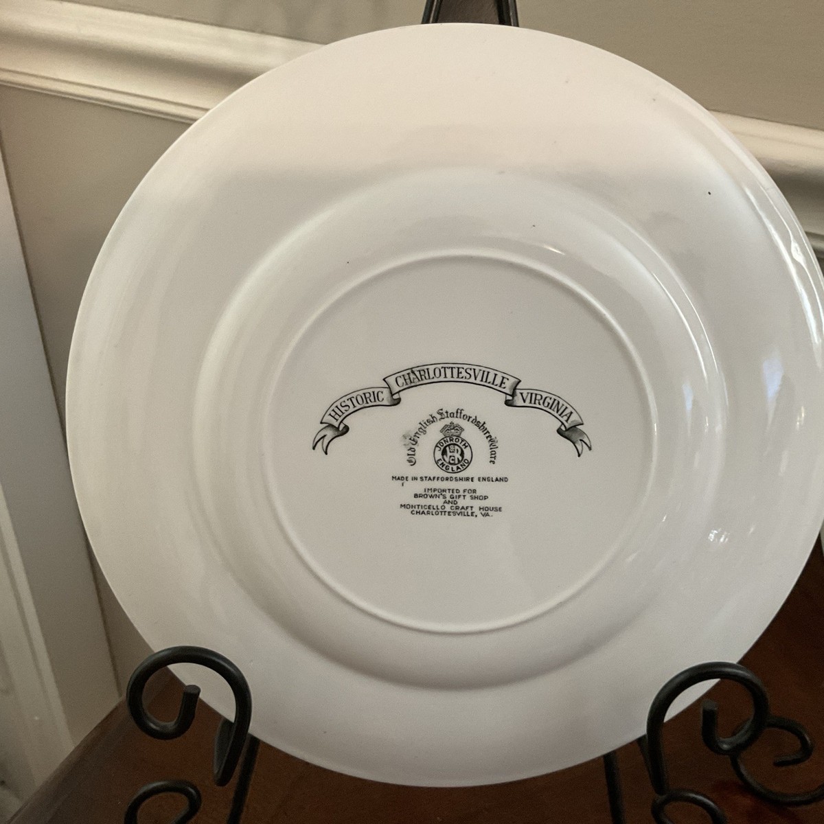 Old English Staffordshire Ware Historical Landmark Plates (JonRoth