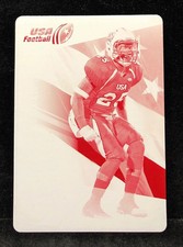 2012 Upper Deck USA Football Box Set Printing Plate MAGENTA 1/1 Ryan Reid #41