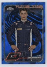 2024 Topps Chrome Sapphire Edition Formula 1 F3 Drivers Luke Browning #55 1b3b