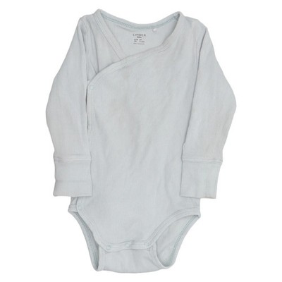 Lindex Baby, Body, Größe: 68, Grau, Baumwolle/Elasthan, Einfarbig #OOl