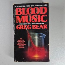 Blood Music by Greg Bear Mass Market Paperback Science Fiction Cyberpunk