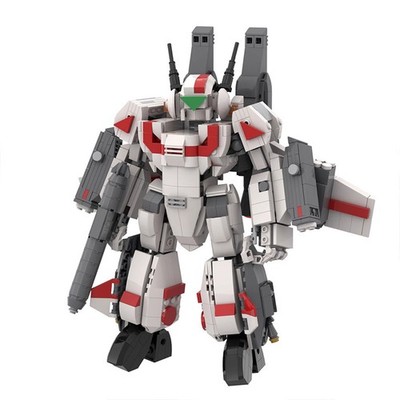 MOC Bricks VF-1J Mecha Macross Fortress Mosaic Robot Model Ornament 847PCS