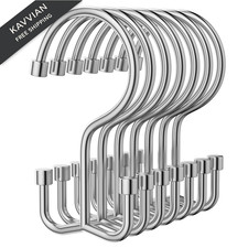 OEH Shower Curtain Hooks, 12 Pcs Rings, 12 Pack, Chrome