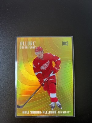 2025-26 Upper Deck Allure Color Flow Axel Sandin-Pellikka #CF-AS Orange Yellow