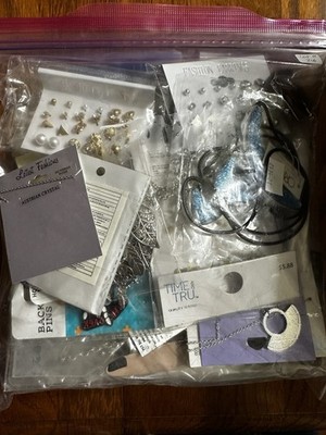 Lot #214 - over a POUND of NEW Inexpensive Fashion Jewelry Claire s Time & Tru