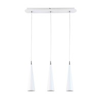 Weiß Moderne HäNgelampe Pendelleuchte 3X4W/Gu10 57X7X120 [Cm]