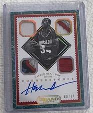 2016-17 Panini Grand Reserve-Legendary Cornerstones Hakeem Olajuwon #19 /10 Marb