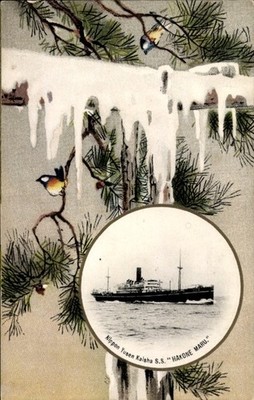 Passepartout Ak Dampfer SS Hakone Maru, Nippon Yusen Kaisha, NYK Line - 10947660