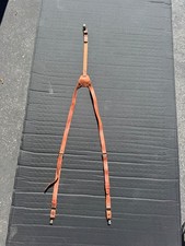 leather suspenders brown excellent