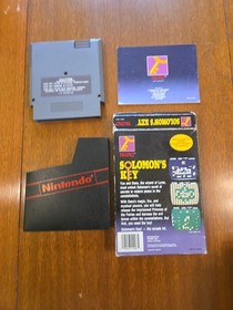 Solomon's Key Nintendo 1987 Complete CIB,  Tested Works Vintage NES