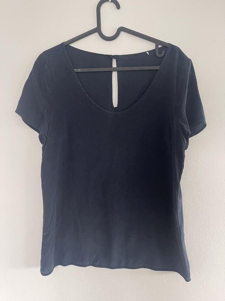 Women Patrizia Pepe Shirt Navy Silk 36 / S / 44