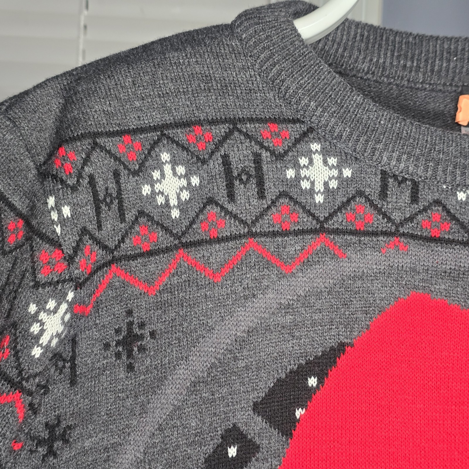 Star Wars Darth Vader Santa Ugly Christmas Sweater-Mens SMALL-Grey,Red,White,Blk image 8