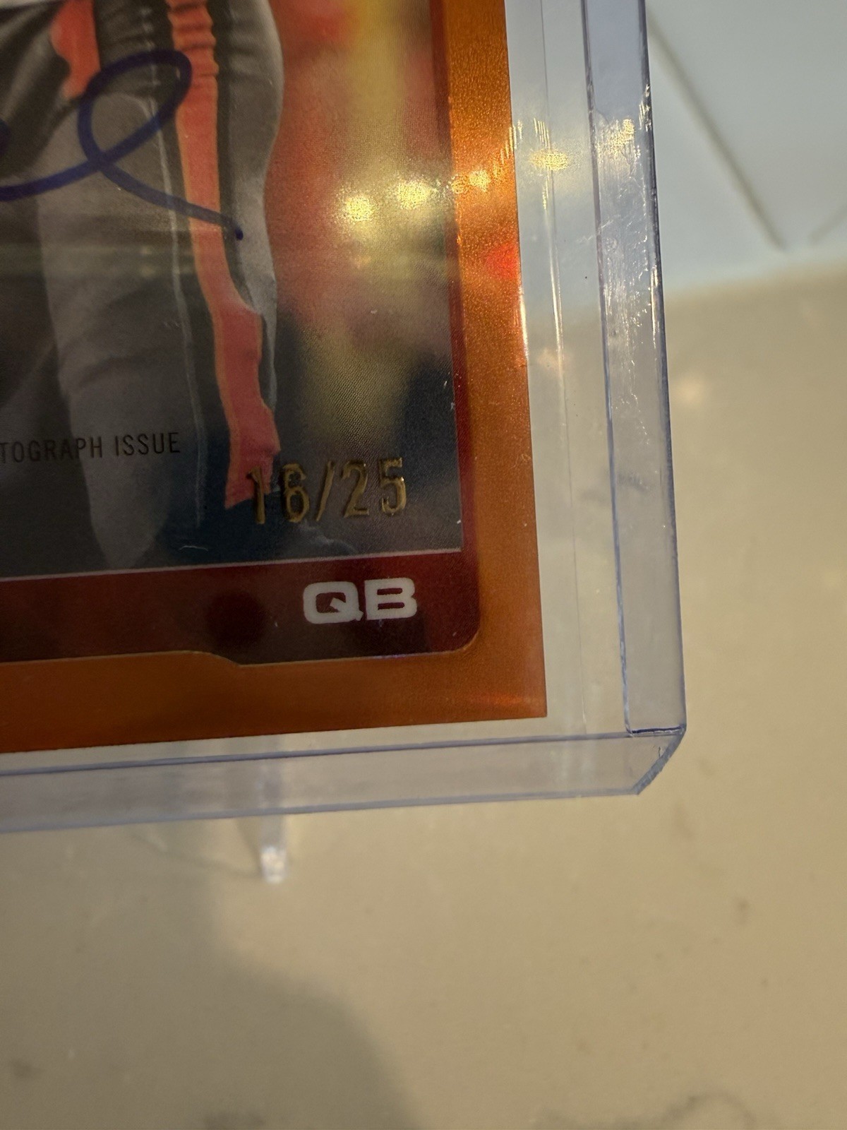 2025 Topps Chrome TOM BRADY AUTO /25 Orange Refractor Bucs view 7