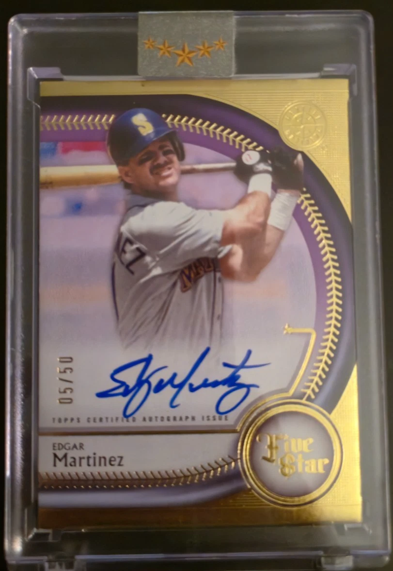 Edgar Martinez Baseball Serial Numbered Sports Trading Cards