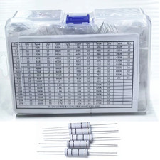 1000pcs 5 1w Resistor Assortment Kit Carbon Film 100 Values Mix