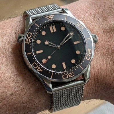 Custom 41mm Professional Oceanic Diver Style Mod | NH35 Auto Sapphire Luxury