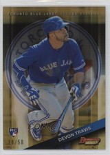 2015 Bowman's Best Gold Refractor 18/50 Devon Travis #54 0b5