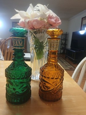 Bonded Beam Straight Bourbon Whiskey in Glass Decanter